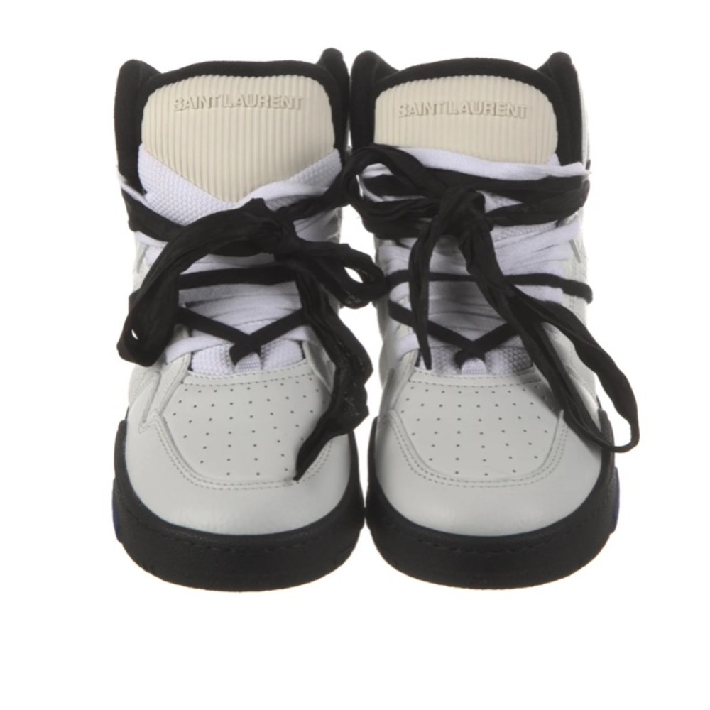 COPY - Saint Laurent - Leather Wedge Sneakers - Picture 2 of 13